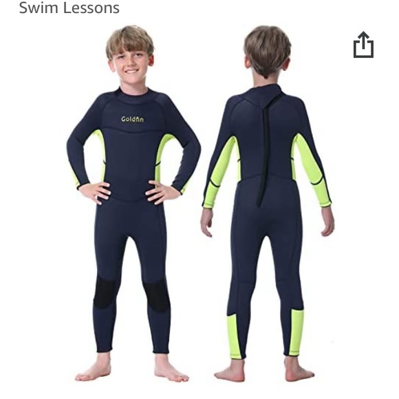 GOLDFIN size 12 Youth WerSuit Swim Surf Neoprene Full-Zip Unisex Suit Warm NEW - Picture 7 of 16